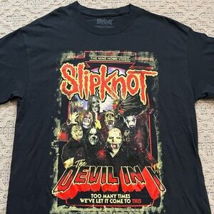🎸 '19 Slipknot Band The Devil In I Film Promo Style Unworn Vibrant Tee
